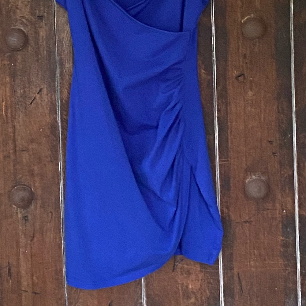 Superdown | Royal Blue Mini Dress Ruched - Picture 8 of 9